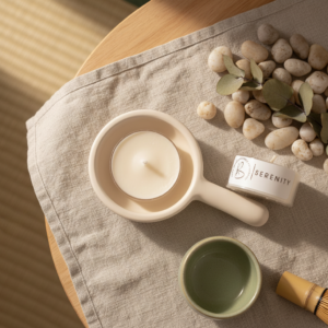 SERENITY tealight in cera di soia vegetale artigianale