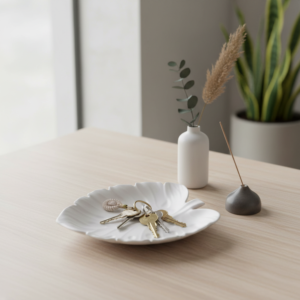 LINFA vassoio in jesmonite minimal design - immagine 2