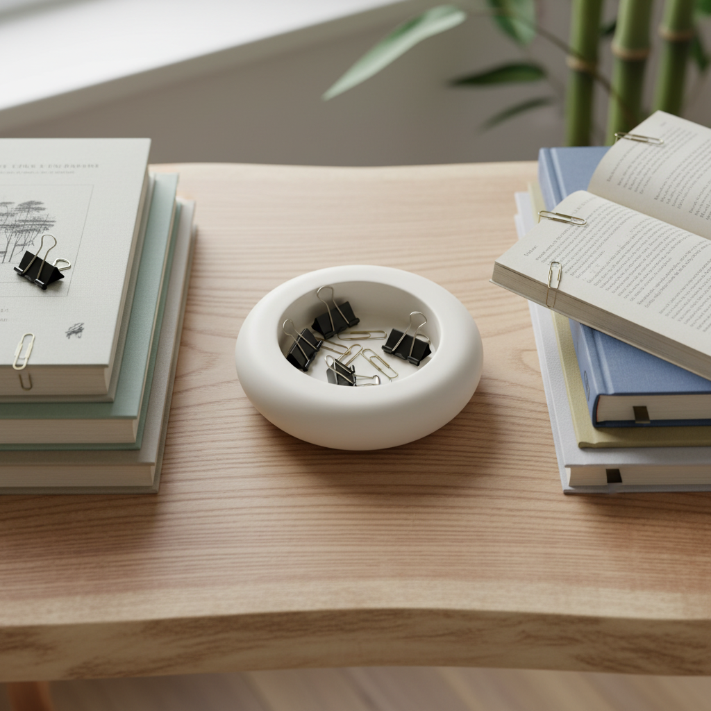 AURA porta tealight in jesmonite minimal - mini porta oggetti - immagine 2